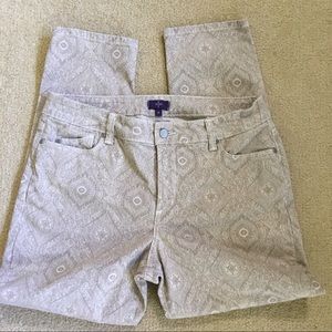 NYDJ skinny print jeans